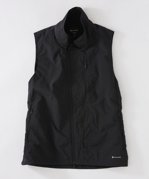 SNOWPEAK【M】スノーピーク別注Nylon Tussah VESTブラック セール】SNOWPEAK / スノーピーク 別注 Nylon Tussah VEST（T