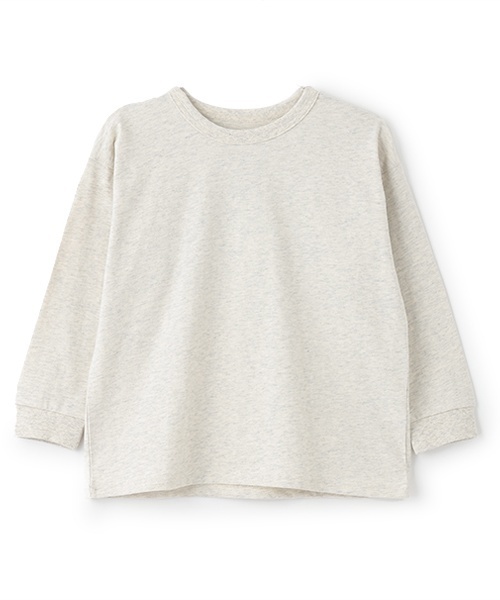 and D. petit main(アンドディープティマイン)の「【365D.】アソートプリント袖リブワイドロンT(Tシャツ/カットソー・キッズ・ホワイト系その他/オレンジ/ライム/ピンク/ブラック/ホワイト/ベージュ/ネイビー・150cm/140cm/130cm/120cm/110cm/90cm/100cm)」の3枚目の写真