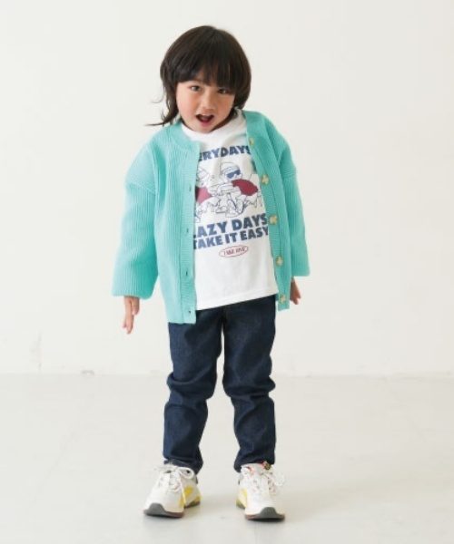 and D. petit main(アンドディープティマイン)の「【365D.】アソートプリント袖リブワイドロンT(Tシャツ/カットソー・キッズ・ホワイト系その他/オレンジ/ライム/ピンク/ブラック/ホワイト/ベージュ/ネイビー・150cm/140cm/130cm/120cm/110cm/90cm/100cm)」の16枚目の写真