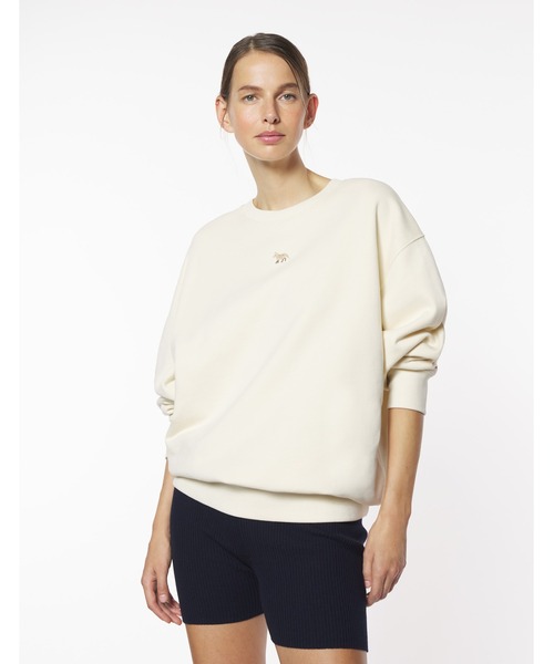 Maison Kitsune(メゾンキツネ)の「BABY FOX PATCH OVERSIZE SWEATSHIRT(スウェット・レディース・アイボリー・XL/L/M/S/XS)」の5枚目の写真