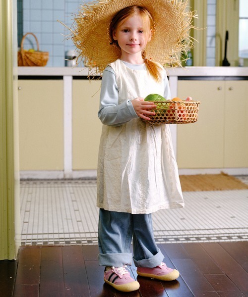 TOPSTAR（トップスター）の「KIDS TOPSTAR サイドラインゴム紐U型マジックテープキッズスニーカー（スニーカー・キッズ・ブラウン/ピンク/グリーン・30inch/28inch/31inch/29inch/24inch/26inch/27inch）」の10枚目の写真