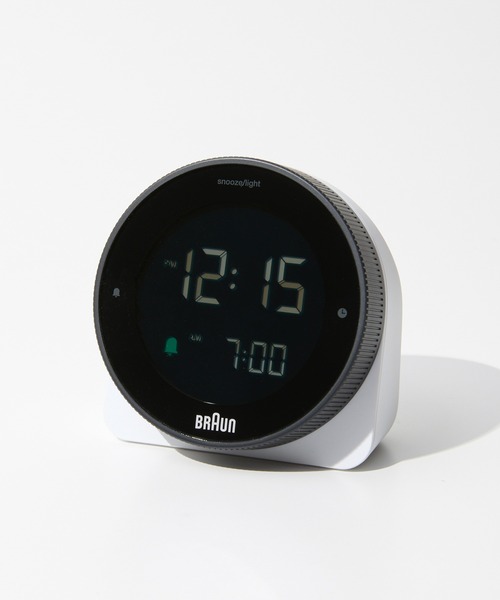 BRAUN（ブラウン）の「BRAUN DIGITAL CLOCK ブラウン デジタル クロック 置時計（置時計・レディース・ホワイト/ブラック・FREE）」の2枚目の写真