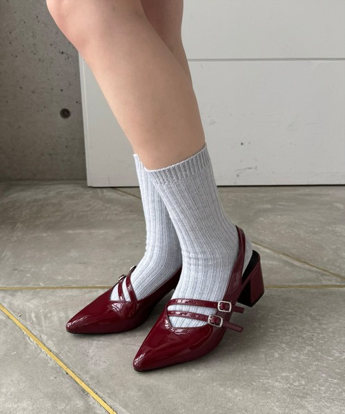 clear（クリア）の「《再入荷》ポインテッドトゥミュール（パンプス・レディース・ブラック/シルバー/レッド/ピンク・M/L）」の9枚目の写真