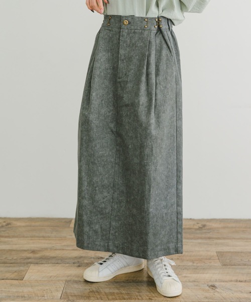 ITEMS URBANRESEARCH(アイテムズ アーバンリサーチ)の「ウエストタックスカート(スカート・レディース・ベージュ/グレー/ホワイト系その他・FREE)」の12枚目の写真