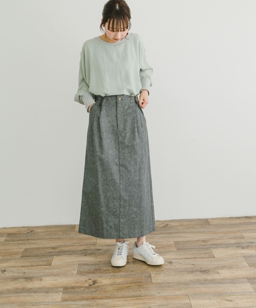 ITEMS URBANRESEARCH(アイテムズ アーバンリサーチ)の「ウエストタックスカート(スカート・レディース・ベージュ/グレー/ホワイト系その他・FREE)」の15枚目の写真