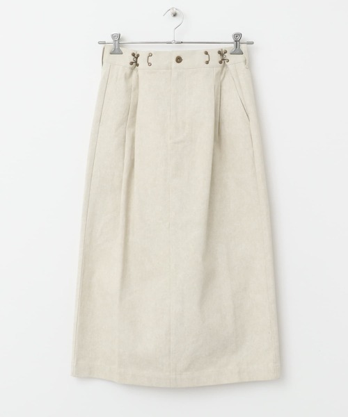 ITEMS URBANRESEARCH(アイテムズ アーバンリサーチ)の「ウエストタックスカート(スカート・レディース・ベージュ/グレー/ホワイト系その他・FREE)」の16枚目の写真