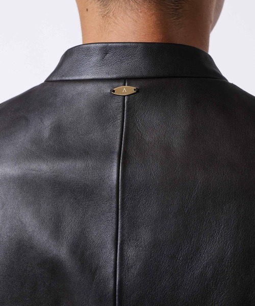 NANO universe（ナノユニバース）の「｢ASSEMBLANC｣ラムナッパレザージレ（ベスト・メンズ・ブラウン・M/L）」の14枚目の写真