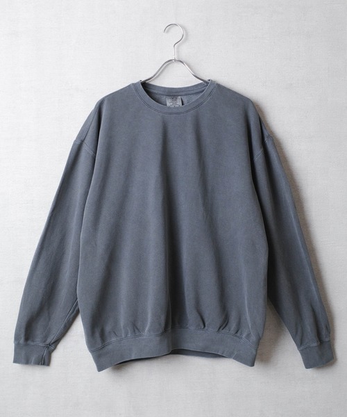 comfort colors(コンフォートカラーズ)の「【COMFORT COLORS】Garment Dyed 6.4oz Lightweight Crewneck Sweatshirt ガーメントダイ 6.4オンス ライトウェイト クルーネック スウェットシャツ【COMFORT-2】(スウェット・メンズ・ブルー/スミクロ/ピンク/アイボリー・LARGE/X-LARGE/MEDIUM/SMALL)」の3枚目の写真