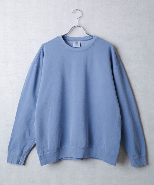 comfort colors(コンフォートカラーズ)の「【COMFORT COLORS】Garment Dyed 6.4oz Lightweight Crewneck Sweatshirt ガーメントダイ 6.4オンス ライトウェイト クルーネック スウェットシャツ【COMFORT-2】(スウェット・メンズ・ブルー/スミクロ/ピンク/アイボリー・LARGE/X-LARGE/MEDIUM/SMALL)」の1枚目の写真