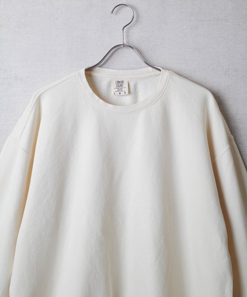 comfort colors(コンフォートカラーズ)の「【COMFORT COLORS】Garment Dyed 6.4oz Lightweight Crewneck Sweatshirt ガーメントダイ 6.4オンス ライトウェイト クルーネック スウェットシャツ【COMFORT-2】(スウェット・メンズ・ブルー/スミクロ/ピンク/アイボリー・LARGE/X-LARGE/MEDIUM/SMALL)」の5枚目の写真