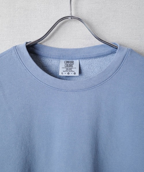 comfort colors(コンフォートカラーズ)の「【COMFORT COLORS】Garment Dyed 6.4oz Lightweight Crewneck Sweatshirt ガーメントダイ 6.4オンス ライトウェイト クルーネック スウェットシャツ【COMFORT-2】(スウェット・メンズ・ブルー/スミクロ/ピンク/アイボリー・LARGE/X-LARGE/MEDIUM/SMALL)」の14枚目の写真