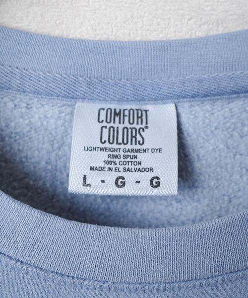 comfort colors(コンフォートカラーズ)の「【COMFORT COLORS】Garment Dyed 6.4oz Lightweight Crewneck Sweatshirt ガーメントダイ 6.4オンス ライトウェイト クルーネック スウェットシャツ【COMFORT-2】(スウェット・メンズ・ブルー/スミクロ/ピンク/アイボリー・LARGE/X-LARGE/MEDIUM/SMALL)」の15枚目の写真