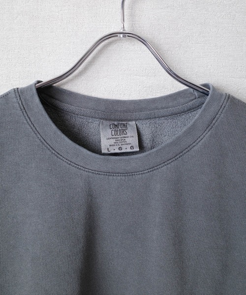 comfort colors(コンフォートカラーズ)の「【COMFORT COLORS】Garment Dyed 6.4oz Lightweight Crewneck Sweatshirt ガーメントダイ 6.4オンス ライトウェイト クルーネック スウェットシャツ【COMFORT-2】(スウェット・メンズ・ブルー/スミクロ/ピンク/アイボリー・LARGE/X-LARGE/MEDIUM/SMALL)」の22枚目の写真