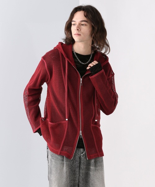 HARE（ハレ）の「OVERメッシュZIPパーカー(HARE)（パーカー