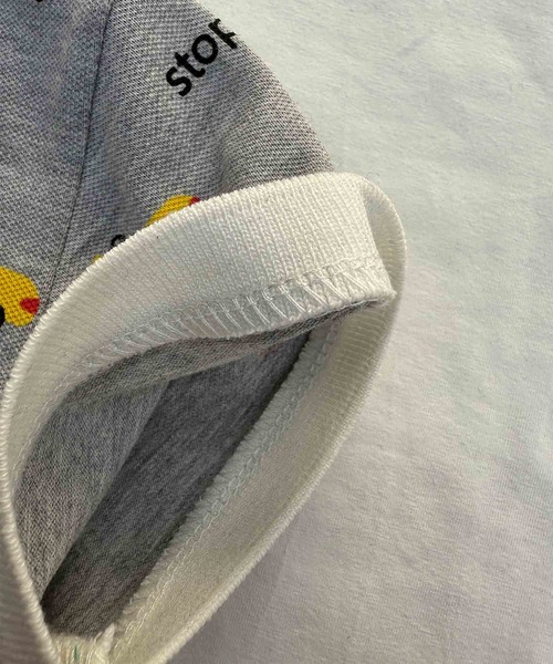 aimoha（アイモハ）の「【aimoha-KIDS-】乗り物柄ポロシャツ（ポロシャツ・キッズ・グレー/ホワイト・90/100/110/120/130）」の10枚目の写真