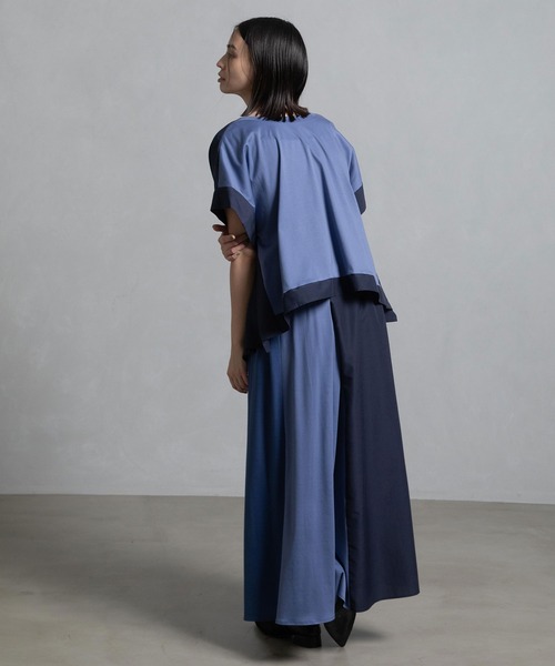 MARECHAL TERRE（マルシャルテル）の「スクエアトップス（Tシャツ/カットソー・レディース・ブラック/ブルー/ホワイト/ライトグレー・MEDIUM）」の6枚目の写真