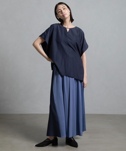 MARECHAL TERRE（マルシャルテル）の「スクエアトップス（Tシャツ/カットソー・レディース・ブラック/ブルー/ホワイト/ライトグレー・MEDIUM）」の7枚目の写真