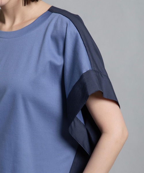 MARECHAL TERRE（マルシャルテル）の「スクエアトップス（Tシャツ/カットソー・レディース・ブラック/ブルー/ホワイト/ライトグレー・MEDIUM）」の9枚目の写真