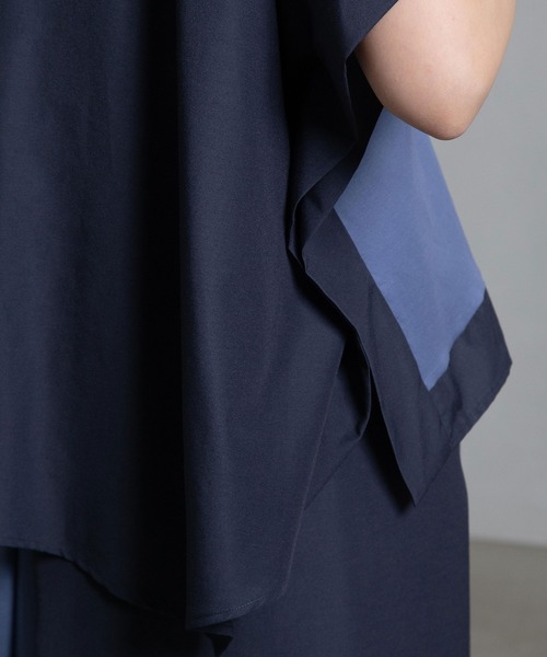 MARECHAL TERRE（マルシャルテル）の「スクエアトップス（Tシャツ/カットソー・レディース・ブラック/ブルー/ホワイト/ライトグレー・MEDIUM）」の12枚目の写真