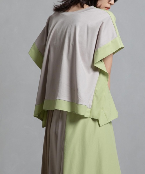 MARECHAL TERRE（マルシャルテル）の「スクエアトップス（Tシャツ/カットソー・レディース・ブラック/ブルー/ホワイト/ライトグレー・MEDIUM）」の20枚目の写真