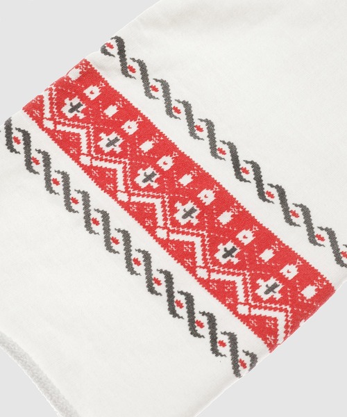 BOW WOW(バウワウ)の「CROSS PRINTED SWEATPANTS(スウェットパンツ・メンズ・ホワイト×レッド・XL/L)」の6枚目の写真