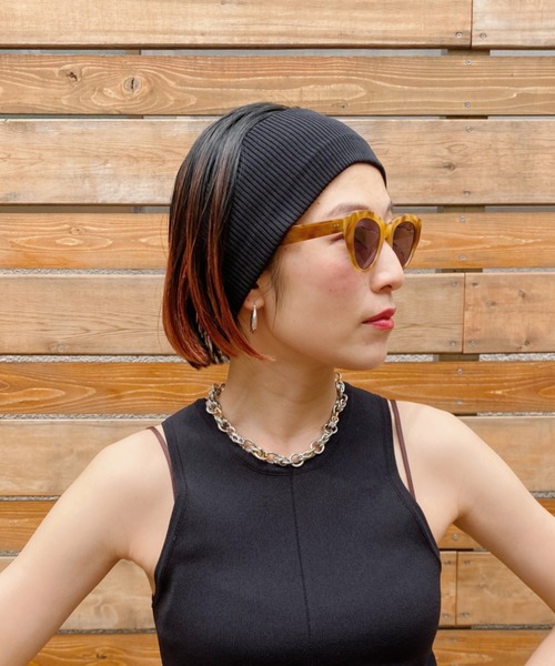room153(ルームイチゴサン)の「フィットリブヘアバンド【room153】(ヘアバンド・レディース・ベージュ/ブラウン/パープル/グレー/ライトベージュ/ブラック・FREE)」の1枚目の写真