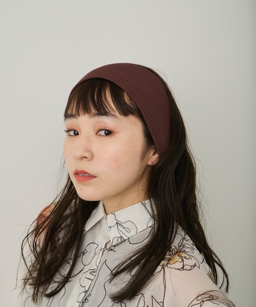 リブ素材 ヘアバンド SH_KI | トレンドのヘアバンド。 リブ素材で伸縮性があり幅が