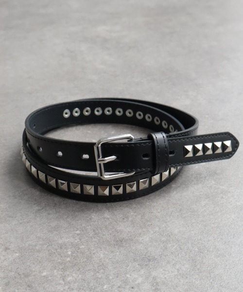 BELVETスタッズベルト Leather studded belt – BELVET