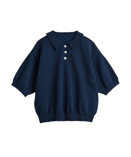 ハーフスリーブニットポロ【サスティナブル】（ポロシャツ）｜for/c