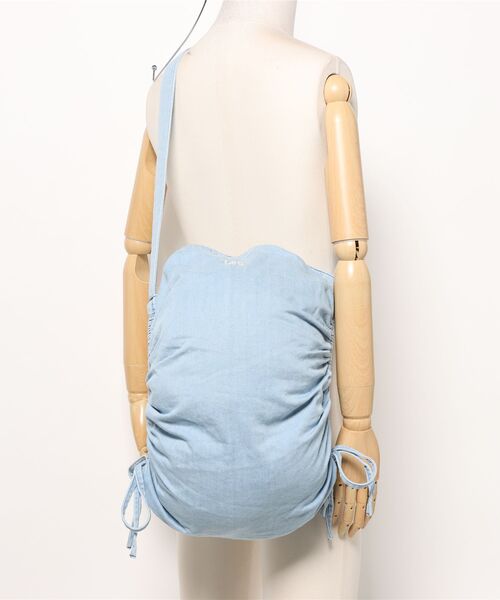 Lee(リー)の「シャーリングバッグ(ショルダーバッグ・レディース・アイボリー/ダークインディゴブルー/ライトインディゴブルー・FREE)」の8枚目の写真