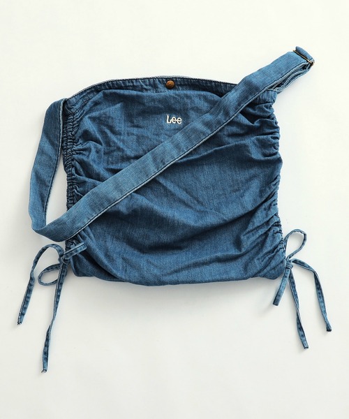 Masmarulez■ ナイロン2wayシャーリングバッグ_ Light blue セール】シャーリングバッグ（ショルダーバッグ）｜Lee（リー