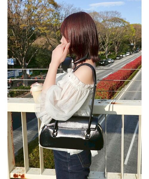dazzlin スクエアフリルペプラムブラウス スクエアフリルペプラムブラウス[品番：MKSW0064009]｜dazzlin