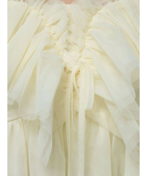 dazzlin（ダズリン）の「スクエアフリルペプラムブラウス（シャツ/ブラウス・レディース・オフホワイト/ブルー/アイボリー/ブラウン/オレンジ・FREE）」の22枚目の写真