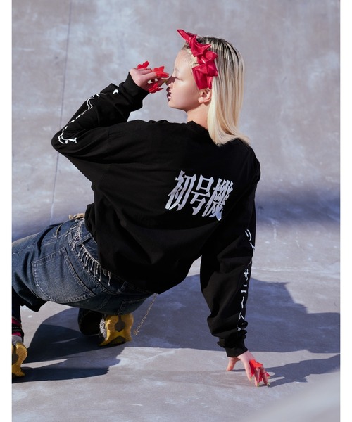 Little sunny bite(リトルサニーバイト)の「/evangelion x little sunny bite / long tee(Tシャツ/カットソー・メンズ・ブラック/ピンク/ホワイト・MEDIUM/SMALL)」の13枚目の写真