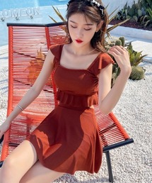 水着（レッド/赤色系・フリル）ファッション通販 - ZOZOTOWN