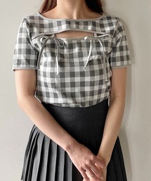 NOMAE | パイピングリボントップス(Tシャツ/カットソー)