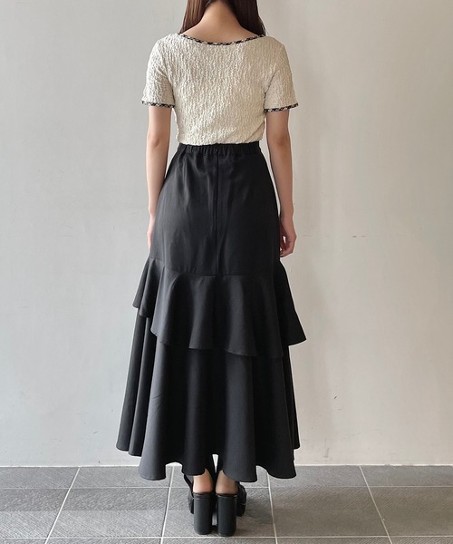 NOMAE（ノーマエ）の「パイピングリボントップス（Tシャツ/カットソー・レディース・アイボリー/ブラック/ブラック系その他/グレー系その他/ベージュ系その他/ブラック系その他2・FREE）」の19枚目の写真