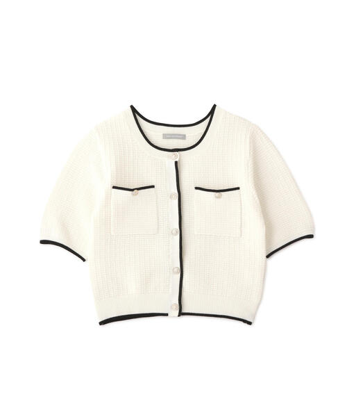 【JILL by JILL STUART 】半袖ツイードニットカーディガン JILL by JILL STUART｜半袖ツイードニットカーディガン