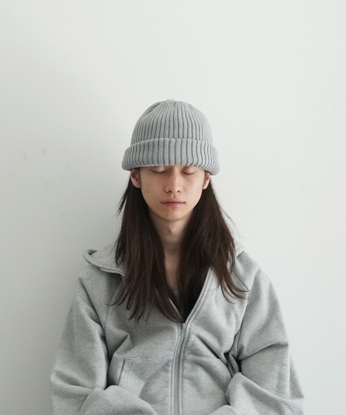 crepuscule（クレプスキュール）の「crepuscule Knit Cap 3（ニットキャップ/ビーニー・メンズ・グレー/ベージュ/ブラック・FREE）」の3枚目の写真
