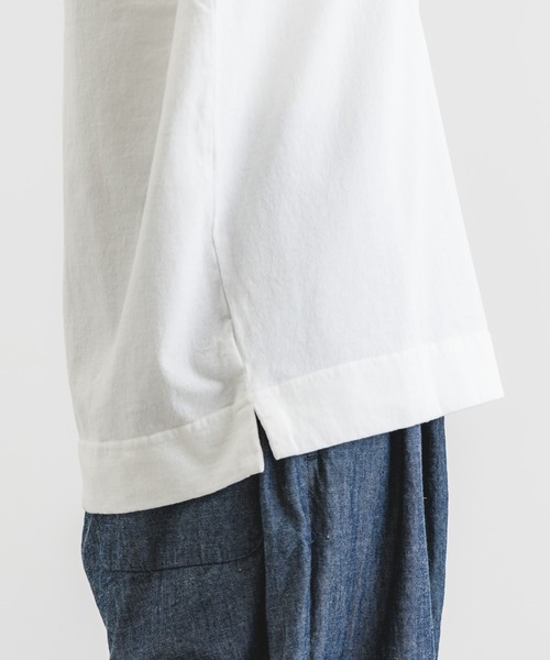 quadro（クオドロ）の「ドライ度詰天竺7分袖ヘンリーネックプルオーバー（Tシャツ/カットソー・レディース・オフホワイト/グレー/ダークネイビー・FREE）」の20枚目の写真