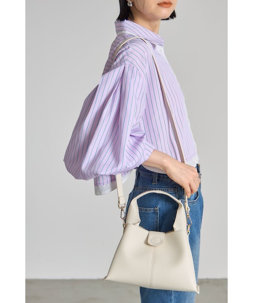 &. NOSTALGIA(アンドドットノスタルジア)の「ワンハンドルトートバッグ(ハンドバッグ・レディース・ブラック/アイボリー/シルバー・FREE)」の21枚目の写真