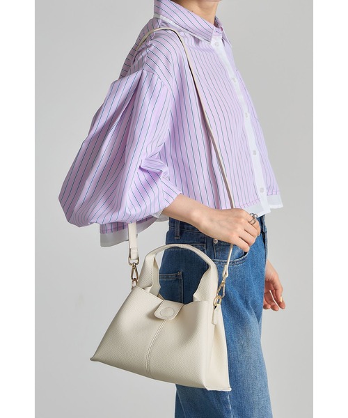 &. NOSTALGIA(アンドドットノスタルジア)の「ワンハンドルトートバッグ(ハンドバッグ・レディース・ブラック/アイボリー/シルバー・FREE)」の22枚目の写真