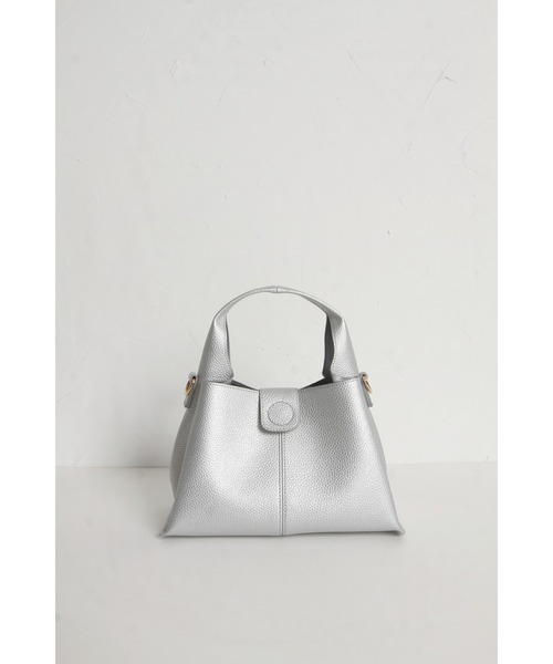 &. NOSTALGIA(アンドドットノスタルジア)の「ワンハンドルトートバッグ(ハンドバッグ・レディース・ブラック/アイボリー/シルバー・FREE)」の7枚目の写真