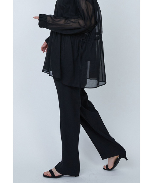 1er Arrondissement（プルミエアロンディスモン）の「バックサテンジョーゼットパンツ（その他パンツ・レディース・ブラック系その他3/グリーン系その他4・36/38）」の7枚目の写真