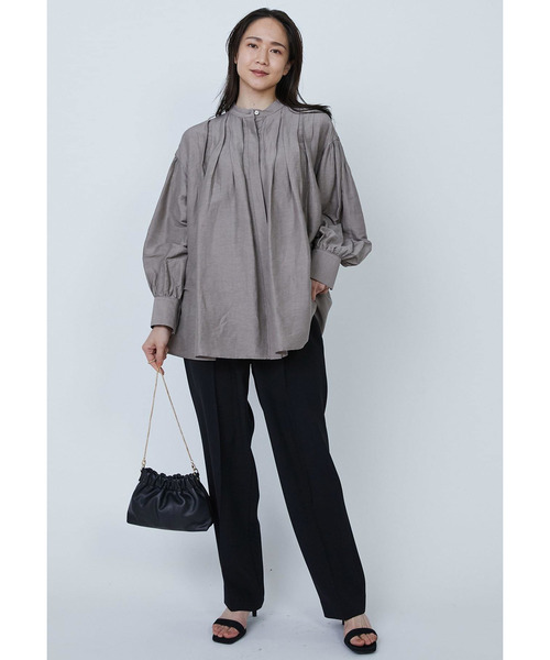1er Arrondissement（プルミエアロンディスモン）の「バックサテンジョーゼットパンツ（その他パンツ・レディース・ブラック系その他3/グリーン系その他4・36/38）」の10枚目の写真