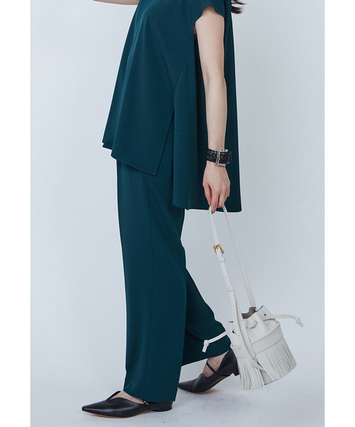 1er Arrondissement（プルミエアロンディスモン）の「バックサテンジョーゼットパンツ（その他パンツ・レディース・ブラック系その他3/グリーン系その他4・36/38）」の18枚目の写真