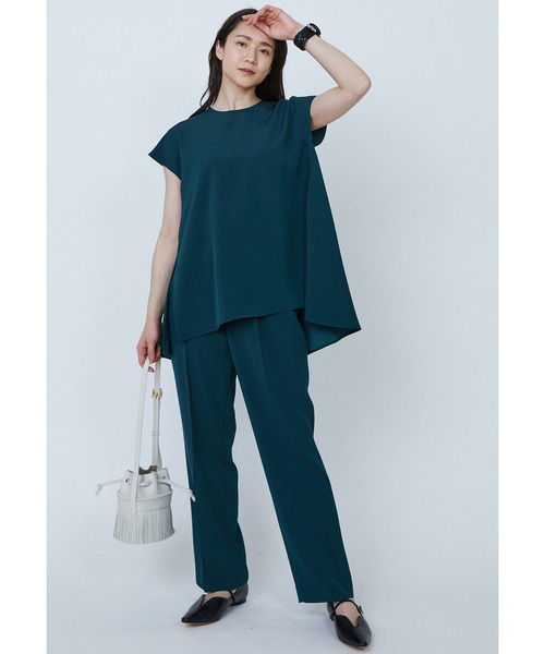 1er Arrondissement（プルミエアロンディスモン）の「バックサテンジョーゼットパンツ（その他パンツ・レディース・ブラック系その他3/グリーン系その他4・36/38）」の21枚目の写真