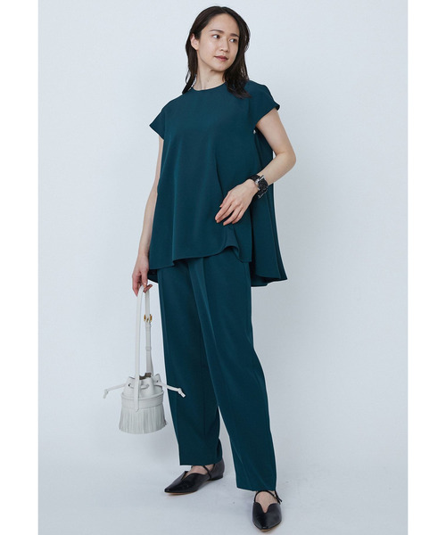 1er Arrondissement（プルミエアロンディスモン）の「バックサテンジョーゼットパンツ（その他パンツ・レディース・ブラック系その他3/グリーン系その他4・36/38）」の22枚目の写真
