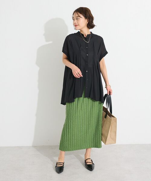 CRAFT STANDARD BOUTIQUE(クラフトスタンダードブティック)の「カットジャガードスカート(スカート・レディース・ブラウン/ブラック/グリーン・FREE)」の22枚目の写真