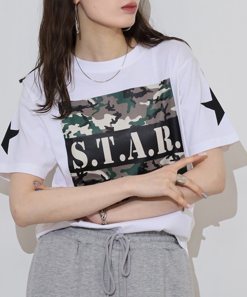 FUNALIVE(ファンアライブ)の「抗菌加工 ロゴプリントTシャツ(Tシャツ/カットソー・レディース・オフホワイト/ネイビー系/オリーブ/ブラック/ホワイト系/パープル/ブルー系/キナリ/ネイビー/ブラック系/ホワイト/ライトグリーン・M/L/LL/3L/S)」の1枚目の写真